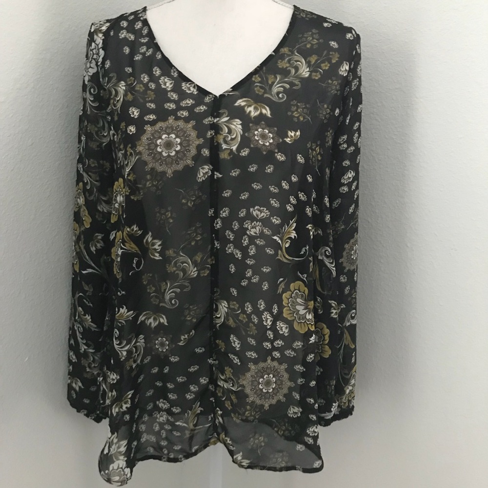 LOFT outlet floral blouse S